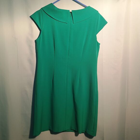 Jessica Howard Green Sheath Dress Women’s Size: 12 P Cap Sleeve Cocktail - Picture 4 of 4